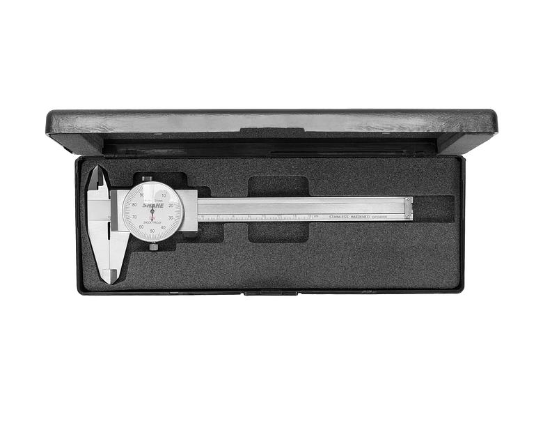 Штангенциркуль ШЦК-1-125 0,01 с круг. шкалой губ. 40мм SHAHE с поверкой фото 3