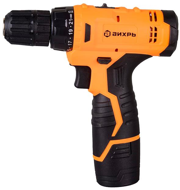 Дрель-шуруповерт Вихрь ДА-12Л-2К аккум. патрон:быстрозажимной (72/14/7) фото 1