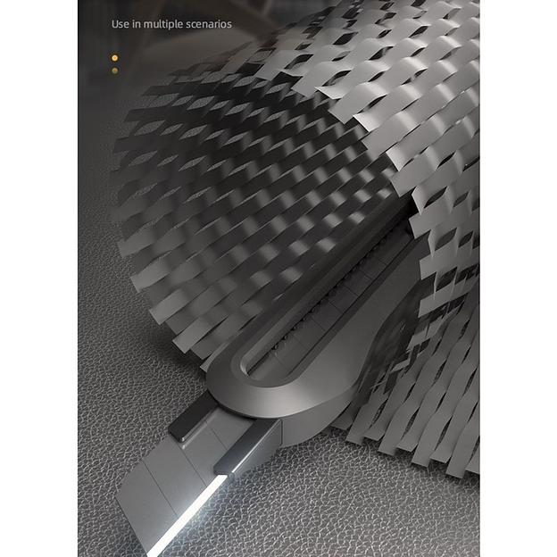 Нож Deli Технический нож "Home Series Black" Deli HT4009 ширина лезвия 9мм, эксклюзивный дизайн, корпус из высококачественного софттач пластика фото 7