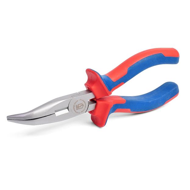 Длинногубцы изогнутые 160 мм серия МАСТЕР фото 8