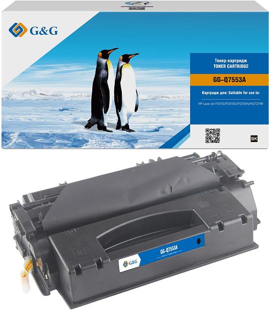 Картридж лазерный G&G GG-Q7553A черный (3000стр.) для HP LJ P2010/P2014/P2015/M2727nf MFP/M2727nfs MFP фото 1