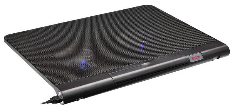 Подставка для ноутбука Buro BU-LCP170-B214 17"398x300x29мм 2xUSB 2x 140ммFAN 926г металлическая сетка/пластик черный фото 3