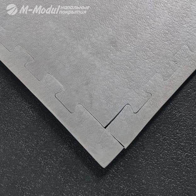 Модульное покрытие EVA повышенной жесткости 100x100 см, толщина 1,2 см, Цвет Серый, Толщина модуля 12 мм. фото 1