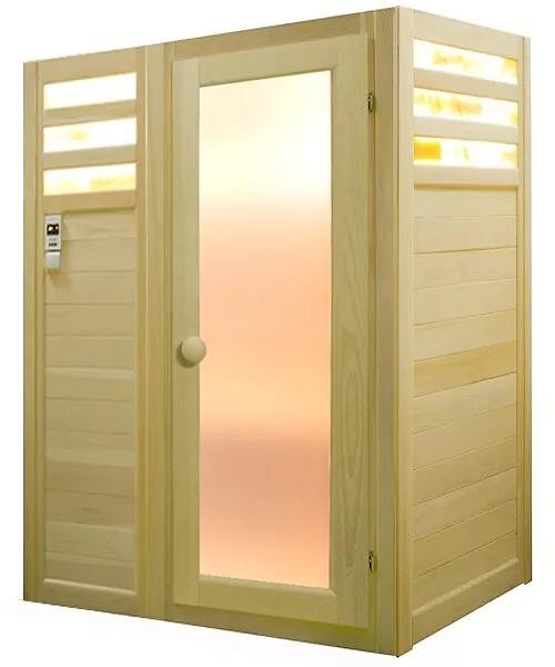 Двухместная ИК сауна керамика с соляными вставками фото 1
