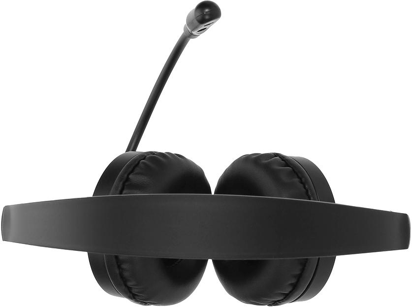 Наушники с микрофоном Оклик HS-M500 черный/черный 1.8м накладные оголовье (1900379) фото 10