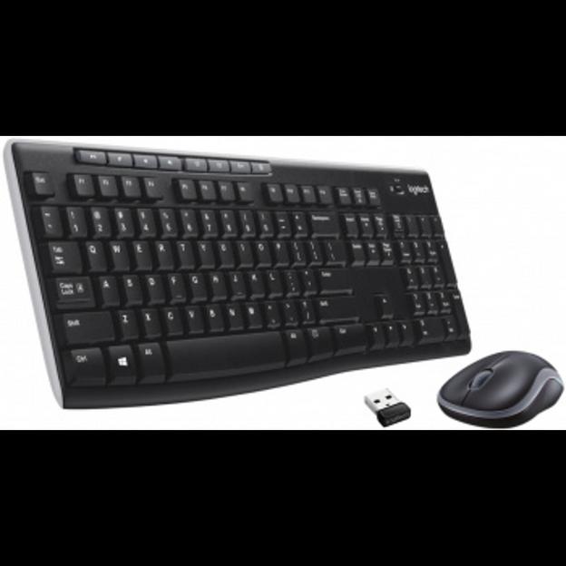 Комплект беспроводной клавиатура+мышь Logitech MK270 Black, оригинальная заводская РУС гравировка фото 1