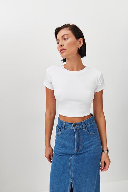 Юбка женская миди джинсовая фото 2