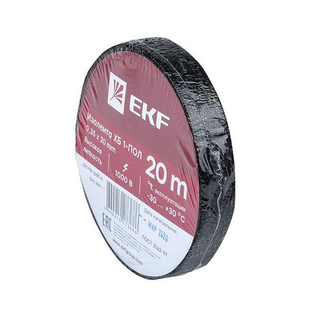 EKF plc-hb-pol1-6 Изолента ХБ 1-ПОЛ 20мм/20м (250г) фото 2