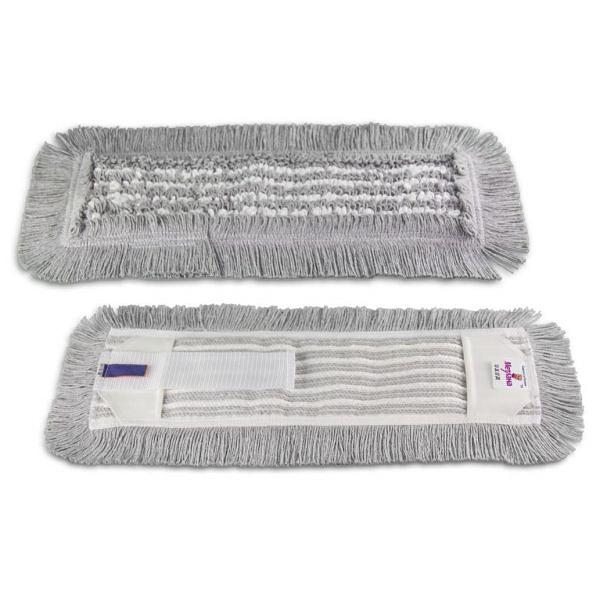Моп ПРО серый комбинированный 40 см,  карман-язык V, 0407 фото 1
