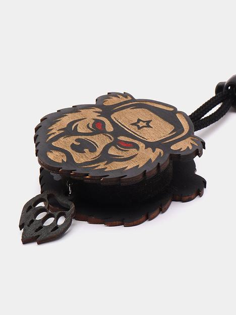 Ароматизатор воздуха для автомобиля Аром Д’Боч «Звери» медведь в шапке ОПТ фото 2