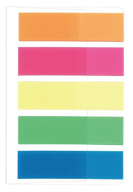 Закладки самокл. индексы пластиковые Stick`n 21050 12x45мм 5цв.в упак. 25лист европодвес фото 2