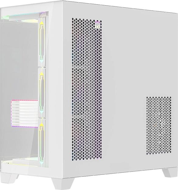 Корпус Formula Crystal Z6 Floe белый без БП ATX 4x120mm 2xUSB3.0 audio bott PSU фото 6