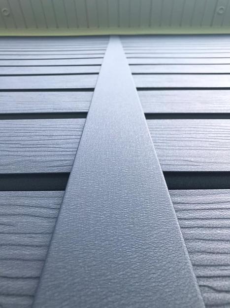 Металлический сайдинг «Евробрус с тиснением» цвет RAL 7024 текстурированный фото 5