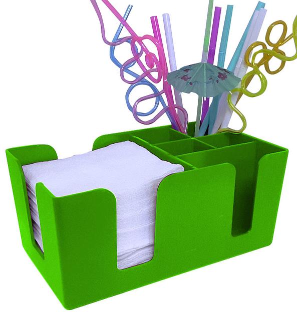 Подставка барная для салфеток и украшений ярко-зеленая MG /1/25/ фото 1