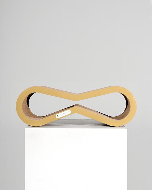 Когтеточка из картона Малибу, желтый, опт фото 1