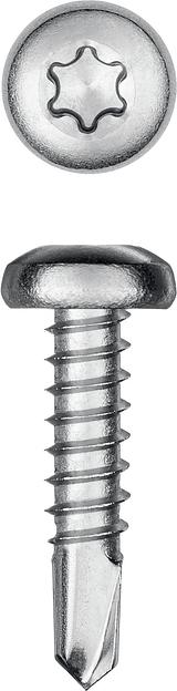 KRAFTOOL DS-P, 16 х 3.9 мм, А2, сверло, полукруглая головка, ТХ15, 1000 шт, саморез нержавеющий (300931-39-016) фото 1
