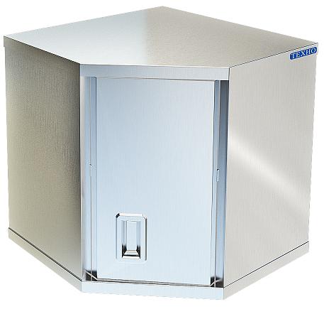 Полка-шкаф угловая из нержавейки ПН-122/606У (600x600x600 мм) фото 1