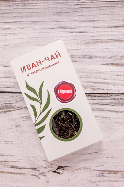 Иван-чай чёрный ферментированный с брусникой 50 г, опт фото 3
