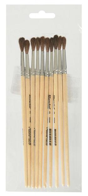 Кисть Silwerhof 981134 худож. пони круг. №3 дерев.лакир.ручка фото 1