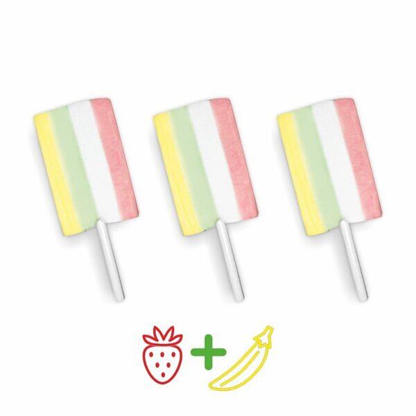 Маршмеллоу в форме цветочка Confectum «Ice Mallow» с ароматом клубники и банана 100 шт по 11 г ОПТ фото 3