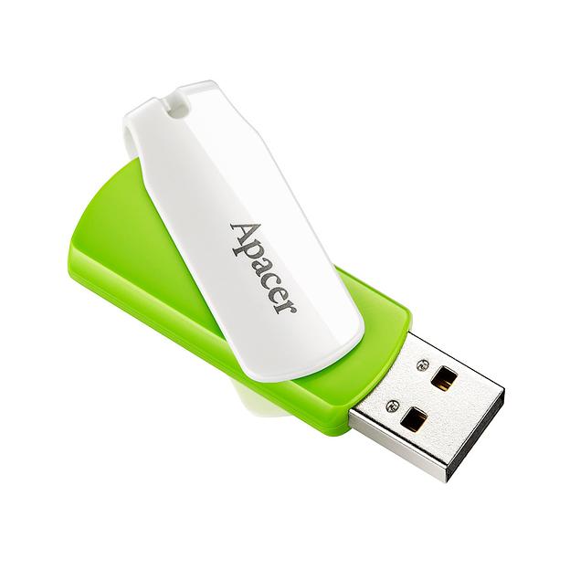 USB Флэш  Apacer  AH335  AP64GAH335G-1  64GB  USB 2.0  Зеленый фото 1