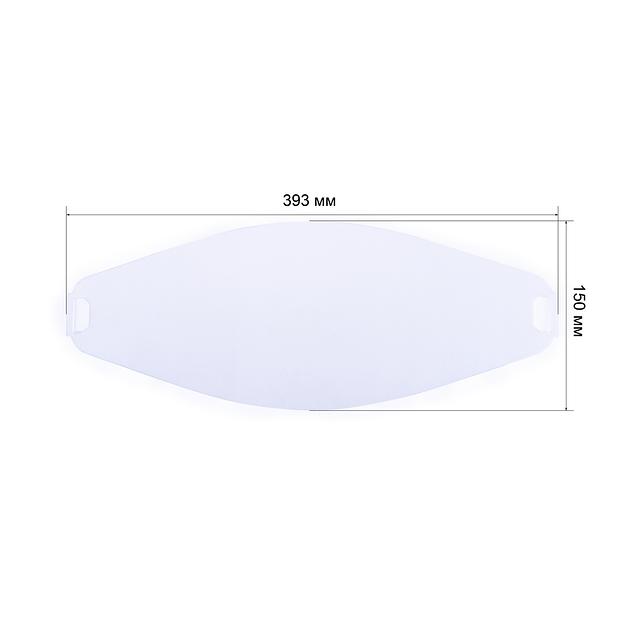 Поликарбонатное стекло 393х150х1мм Foxweld 7098 фото 2