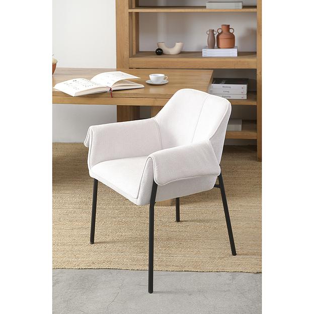 Стул Aline, шенилл, молочный фото 9