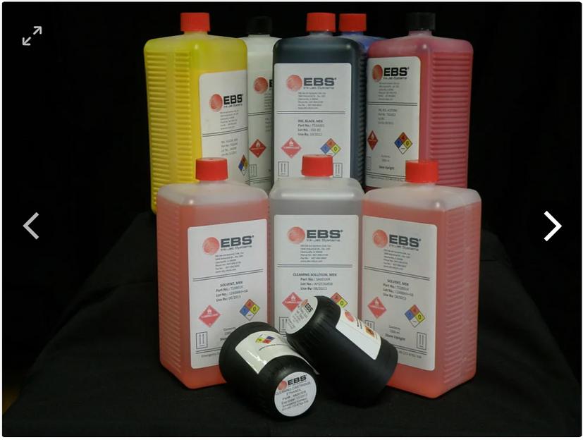 Чернила белые на основе MEK (Ketone) TS 3А024 для маркировочных принтеров EBS, 1 л ОПТ фото 1