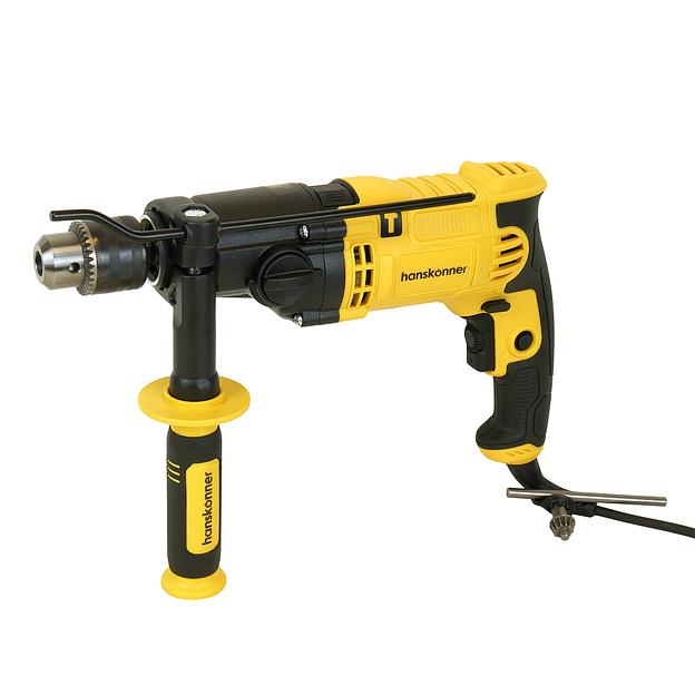 Дрель ударная 1000Вт 0-1100/3000 об патрон 13мм две скорости кабель 4м фото 1