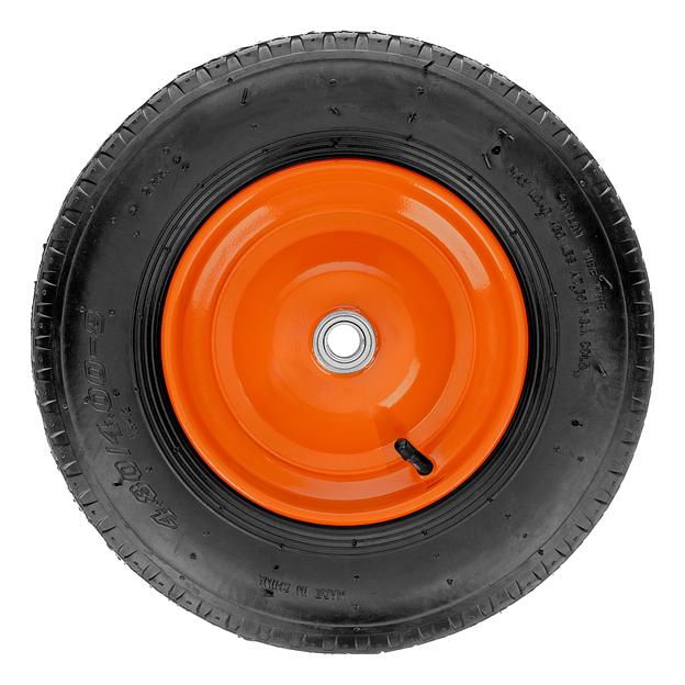 Колесо пневматическое 4.80/4.00-8 D380мм, подш. внут. диам. 20мм, длина оси 90мм фото 2