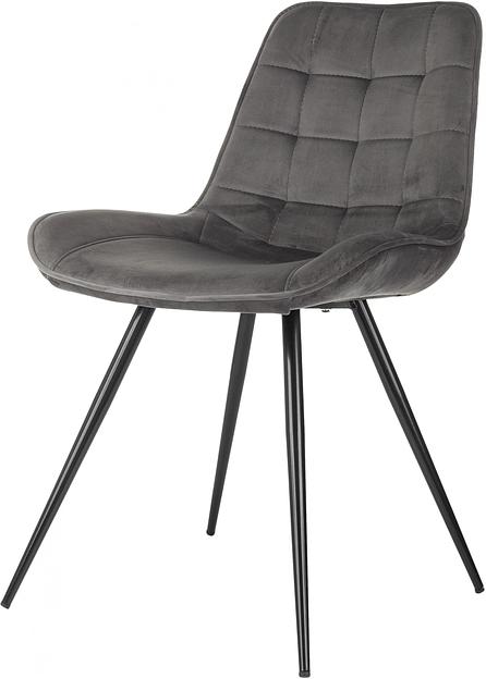 Стул для дома Бюрократ CH-K2_2 комплект 2шт т.серый Holland 18 металл черный на ножках (CH-K2_1/HL18_2) фото 4