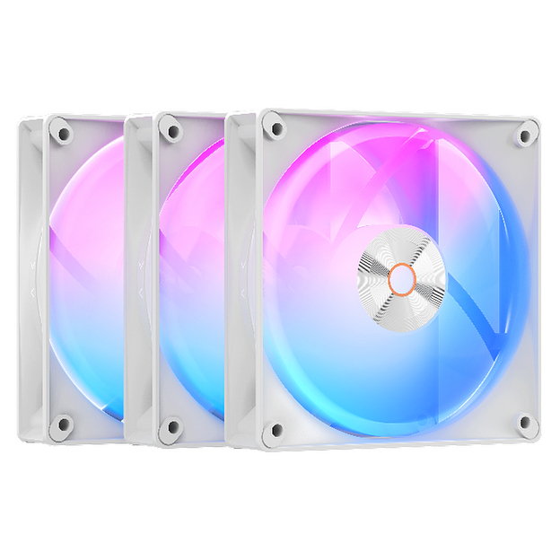 Комплект вентиляторов для корпуса Ocypus Delta F12 ARGB 3 IN 1 WH (Delta-F12-WH3AM00X-GL) фото 1