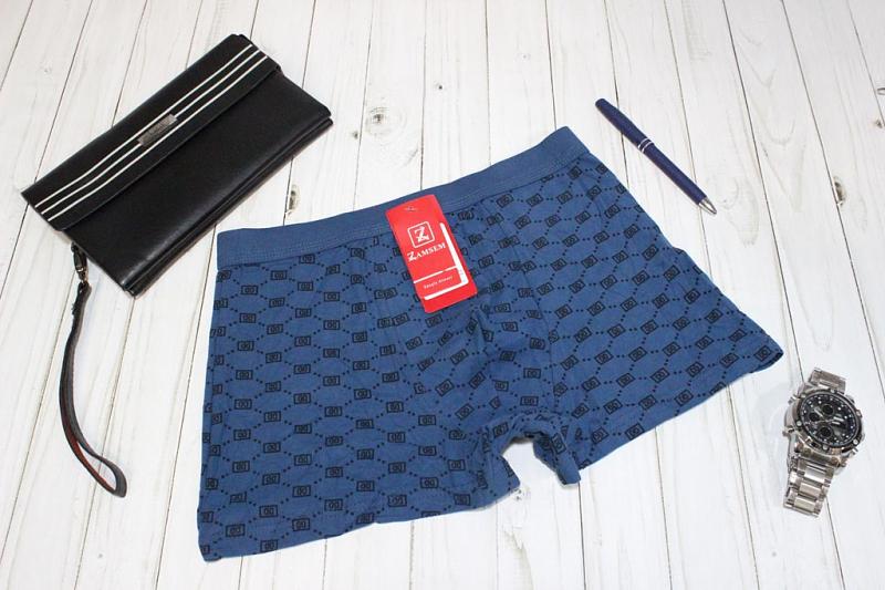 Трусы мужские боксеры p-p 46-54 Арт. 9337 Zamsem бамбук (к.11111) фото 1