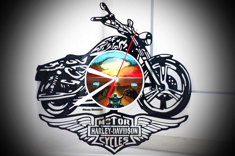 Настенные часы «Дух свободы/Harley Davidson» ОПТ фото 1