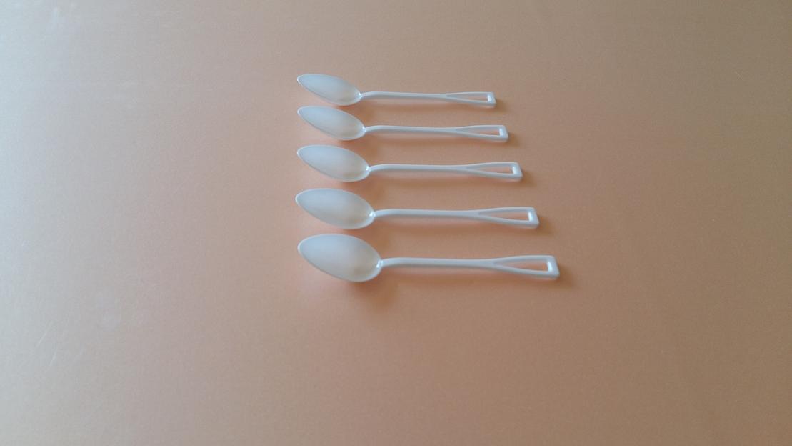 Ложка чайная одноразовая белая ОПТ фото 5