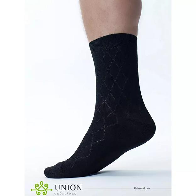 Носки мужские 10 пар «Черный ромб» ОПТ фото 1