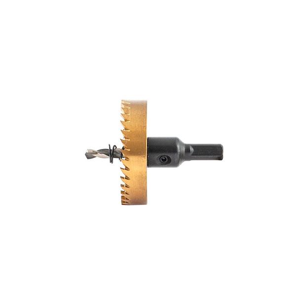 Коронка DENZEL 724119, по металлу, 60мм, 1шт фото 1