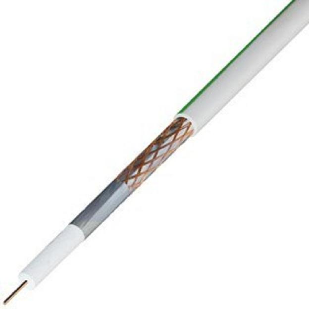 Rexant (01-2431-50) Кабель SAT 703B+Cu/Al/Cu, (75%), 75 Ом, 50м., белый фото 1