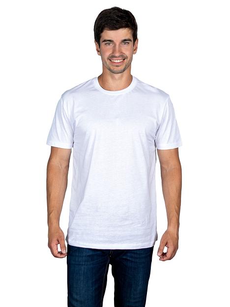 Футболка мужская классическая c круглым вырезом горловины, кардное полотно, 160 г/м² фото 5