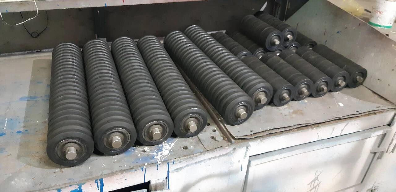 Амортизирующие конвейерные ролики, внешний диаметр 137 мм, профиль прямоугольный фото 2