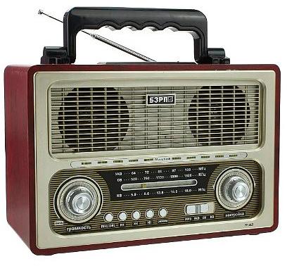 Радиоприемник портативный Сигнал БЗРП РП-312BT черный USB SD фото 1