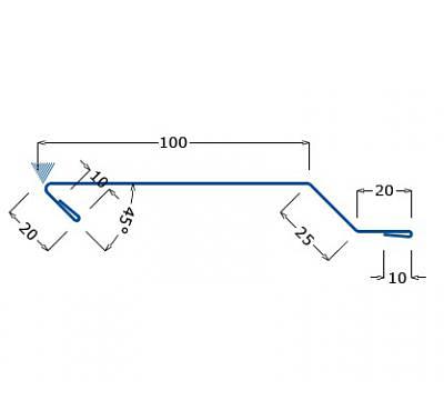 ФЭС-4 отлив цоколя, доборный элемент, опт фото 1