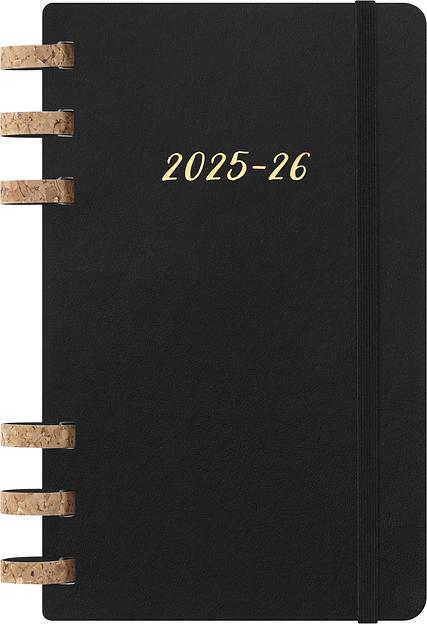 Еженедельник Moleskine ACADEMIC SPIRAL DSSPB12AMWH3 Large 150х210мм 200стр. кремовые страницы спираль черный фото 1