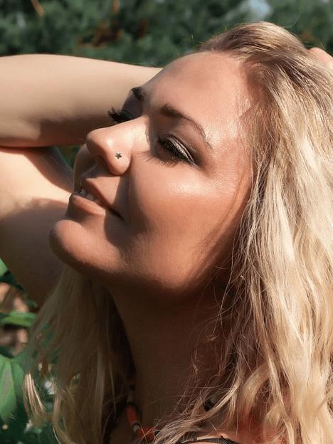 Ювелирный пирсинг звёздочка в нос серебро нострил фото 2