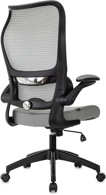 Кресло руководителя Бюрократ Sigma 1 серый сетка/ткань крестов. пластик фото 5