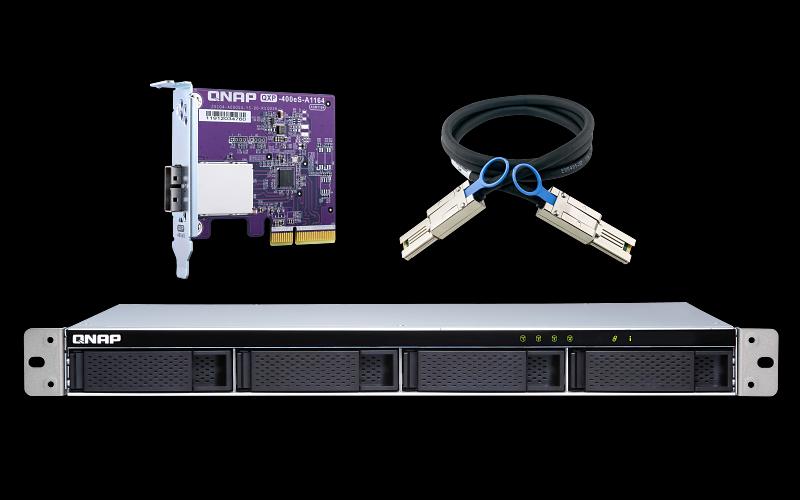 Полка расширения сетевого хранилища без дисков QNAP TL-R400S фото 5