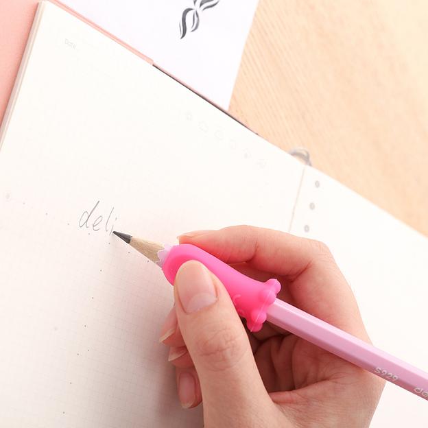 Колпачок-манжета для чернографитных карандашей Deli EU75002 Neon силикон ассорти (упак.:4шт) фото 5