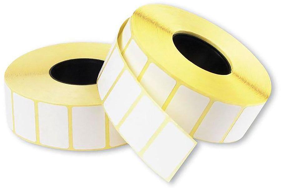 Термоэтикетки Cactus TOP CS-TT30201800 сег.:30x20мм самоклей. 1800шт/рул белый фото 1