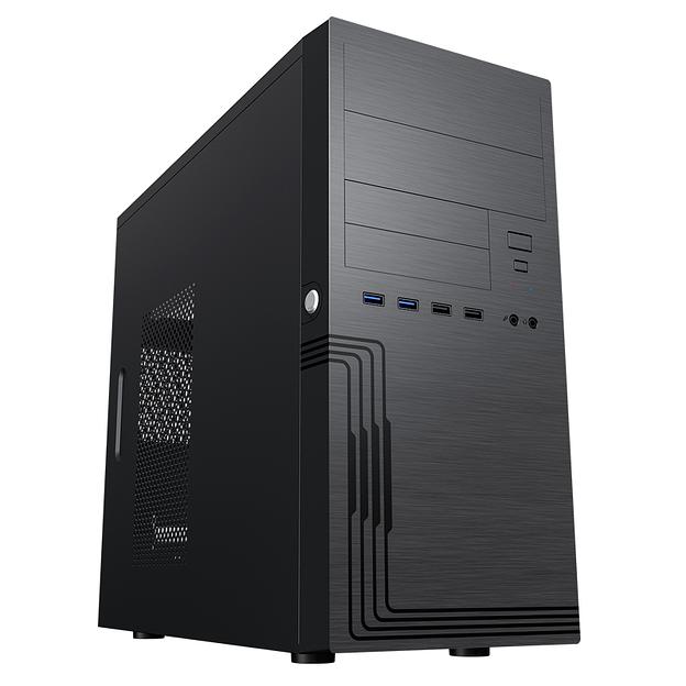 Корпус CASE Minitower MATX 450W ES555BK / 6188250 POWERMAN фото 1
