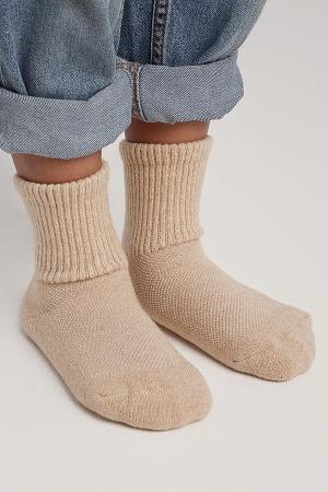 Носки детские из натуральной шерсти TOD Оймс цвет бежевый фото 4